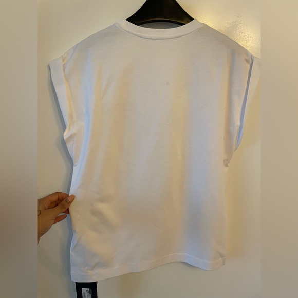 White Cotton Shirt w/ Silk Heart Design - Picture 4 of 5